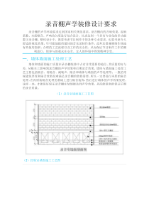 录音棚声学装修设计要求