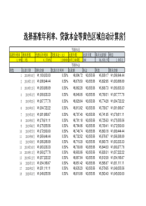 房贷计算器EXCEL版90(等额本金+等额本息)