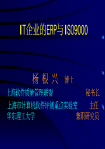 IT企业的ERP与ISO9000