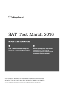 新SAT-2016年3月真题