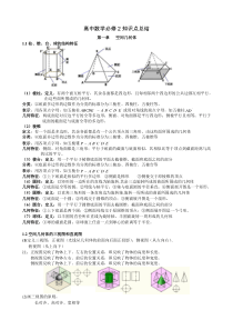 新人教版高中数学必修2知识点总结