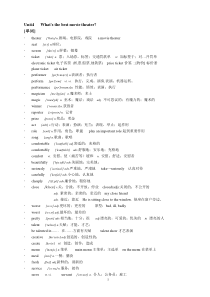 最新人教版英语八年级上册Unit4知识点整理