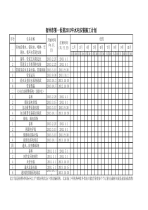 水电班组施工进度计划表
