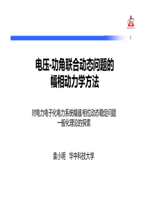 电压功角联合动态问题的幅相动力学方法