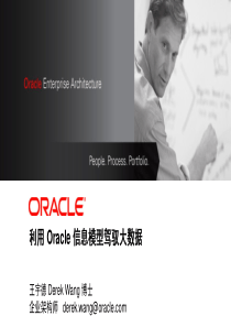 利用Oracle信息模型驾驭大数据王宇德55