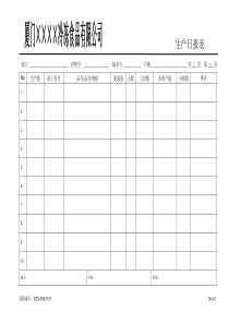 XSX-FM-0303生产日报表