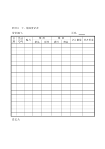 企业管理表格生产管理F纵表格