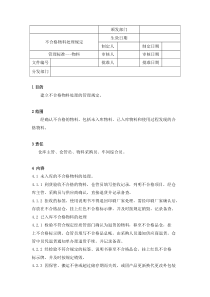 不合格物料处理规定