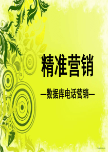 数据库电话营销方案