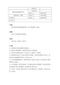 物料发放标准操作程序