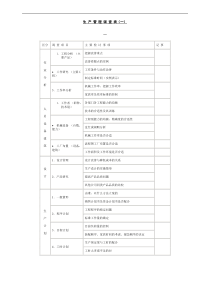 生产管理调查表