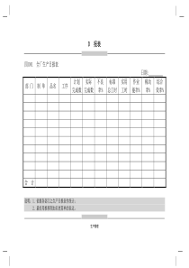 生产报表