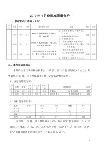 XXXX年4月份长沙检修车间机车质量分析