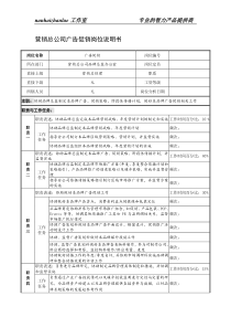 制鞋企业营销总公司广告促销岗位说明书