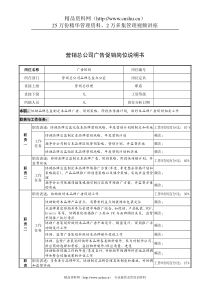 奥康集团营销总公司广告促销岗位说明书