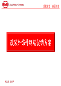 改装外饰件终端促销方案