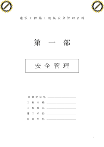 建筑工程施工现场安全管理资料(全套电