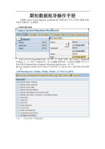 SAP_LSMW操作手册