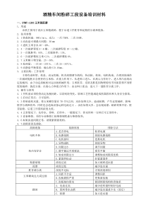 酒精车间粉碎工段设备培训材料