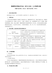 物联网应用技术专业人才培养方案