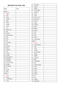 新外研版英语八年级下单词表---英译汉