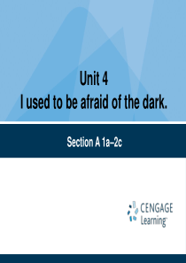 人教新目标九年级英语Unit4-I-used-to-be-afraid-of-the-dark-Se