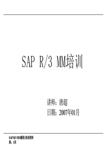 SAP_MM物料管理