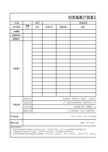 扫市场日报表