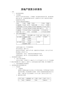 房地产投资分析报告案例