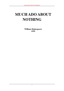 【英文原著类】muchadoaboutnothing(