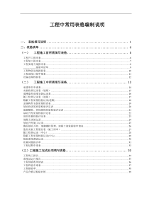 安防工程中所需表格1