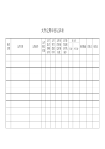 文件定期审查记录表