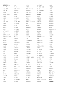 新概念英语青少版1A单词表