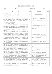 静脉输液操作流程及评分标准