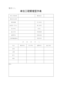 工程竣工验收备案相关表格