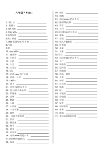 人教版八年级下册英语单词表(默写用)