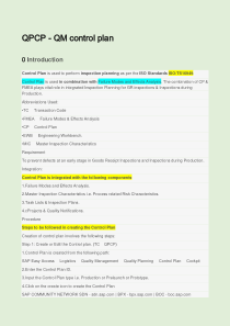 SAP_QM_Controlplan_QPCP_FMEA_Inspectionplan_Taskli