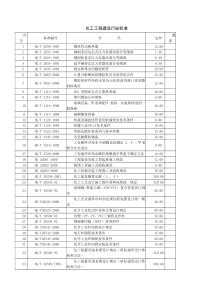 化工工程建设行业标准-序号