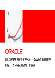 应用Oracle EPM实现企业高绩效管理