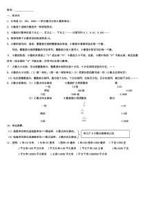 四年级下册数学小数的意义与性质知识点和练习题