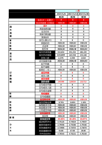 2017全年店铺数据运营监控表（XLS10页）