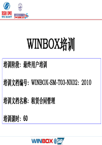 WINBOX-SM-T03-NX032010门店租赁合同管理培训