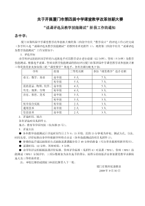 关于开展厦门市第四届中学课堂教学改革创新大赛