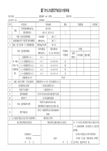 厦门市公共建筑节能设计报审表