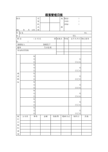 某大型超市常用表格----顾客管理日报