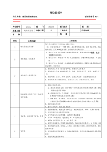 某大型跨国连锁超市商品部管理部助理岗位说明书