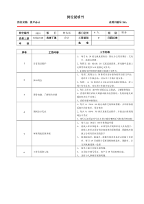 某大型跨国连锁超市资产会计岗位说明书