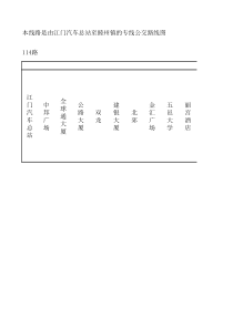 江门市汽车总站至睦州镇公交路线图