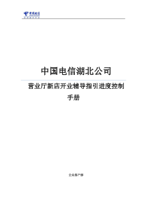 营业厅新店开业辅导指引进度控制手