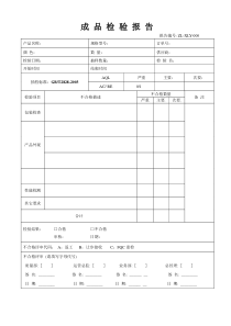 工厂验货报告--模板